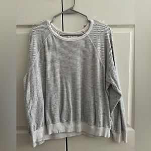 black and white striped tee